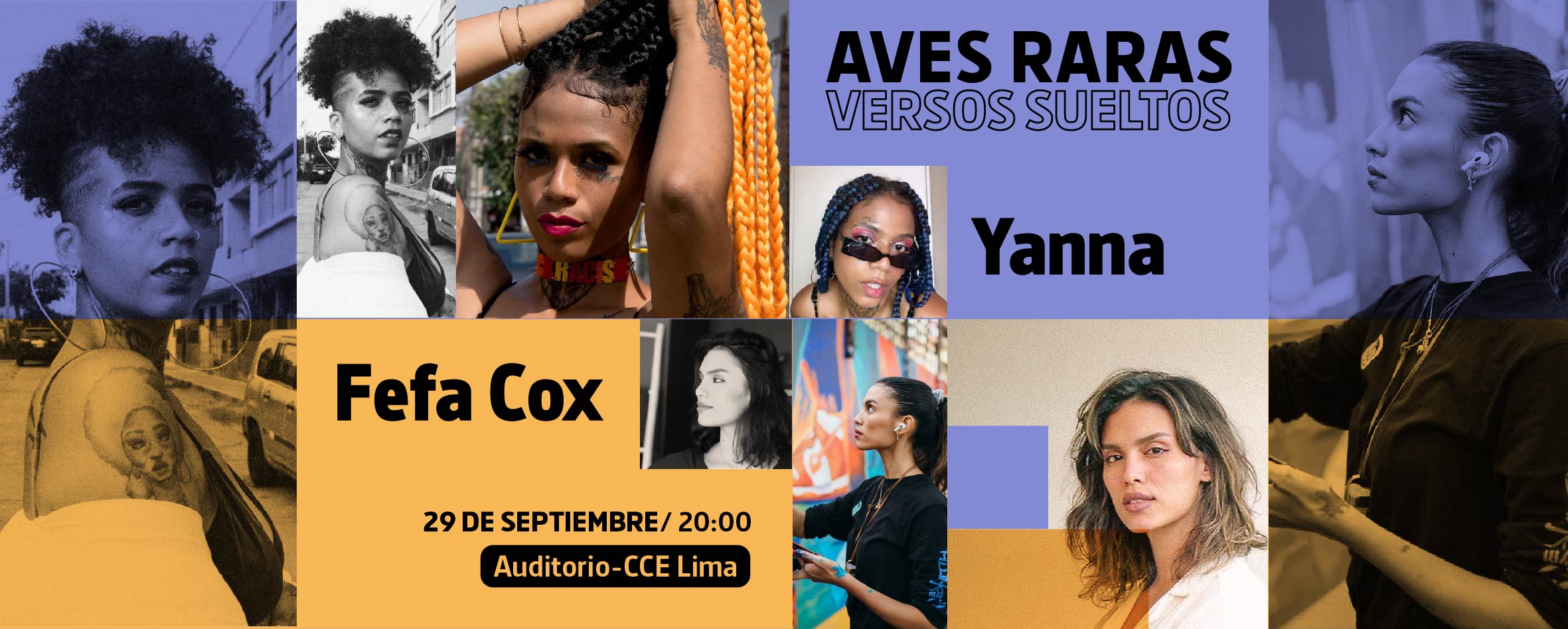 Aves Raras Versos Sueltos Yanna y Fefa Cox