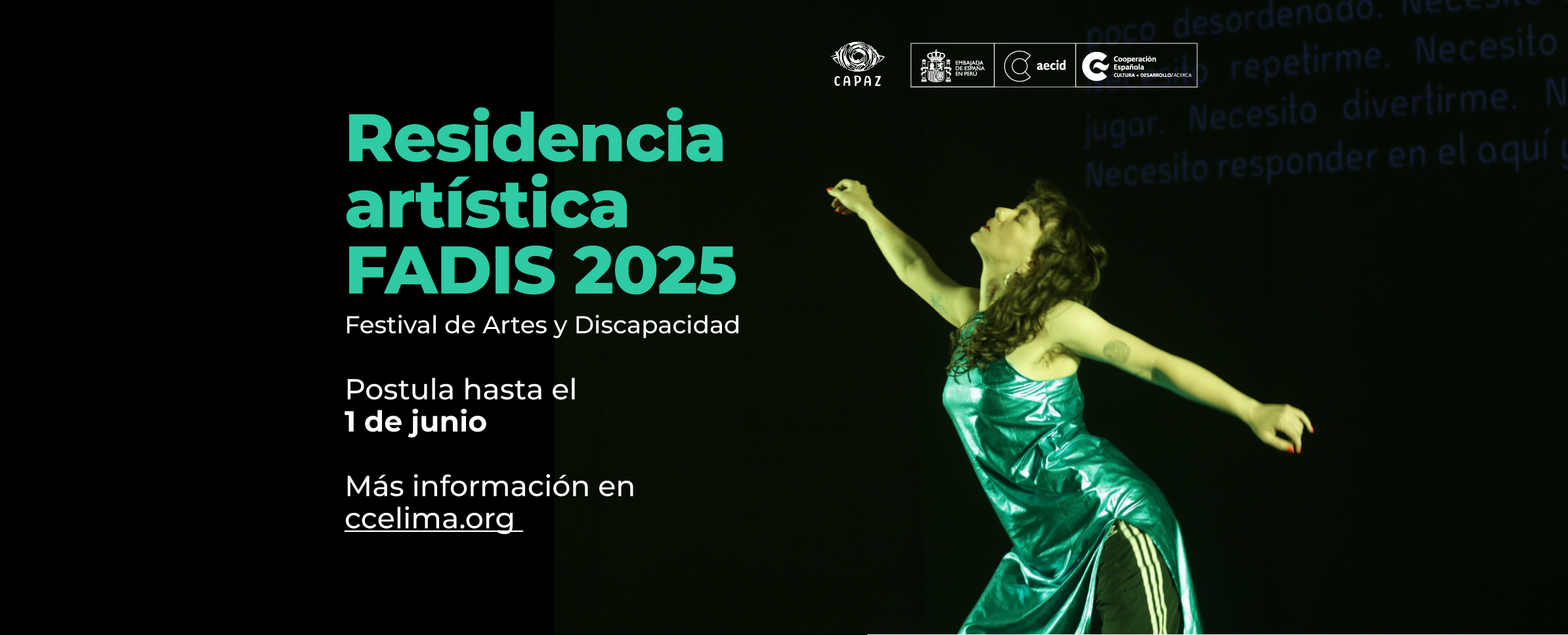 Portada Residencia FADIS 2025: artista seleccionada
