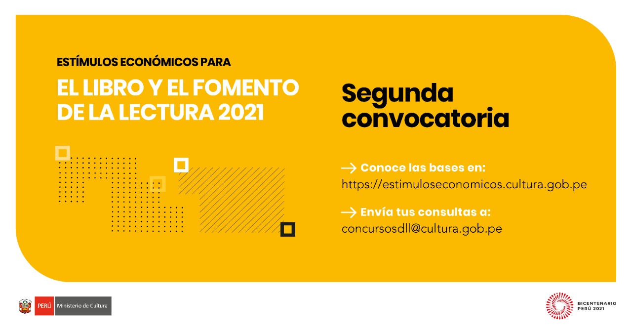 Convocatorias de Estmulos Econmicos para el Libro y el Fomento de la Lectura 2021