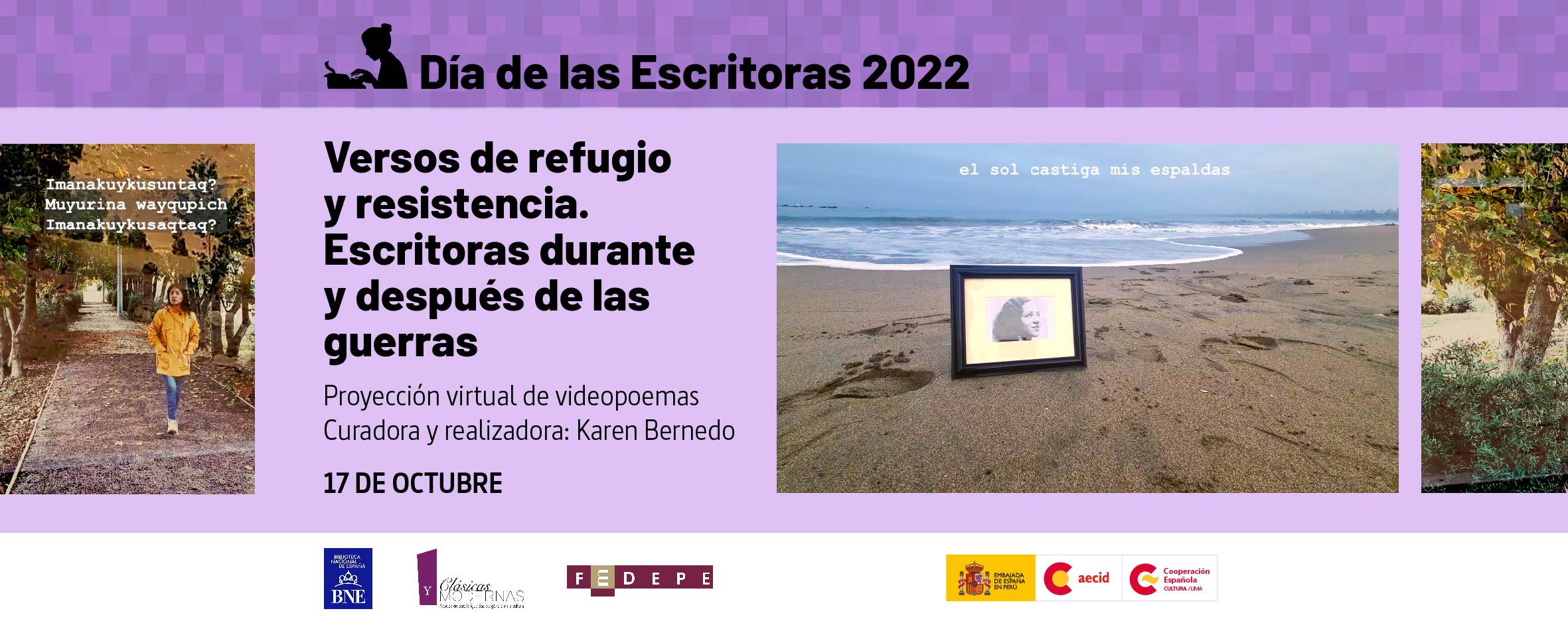 Da de las Escritoras 2022 Versos de refugio y resistencia
