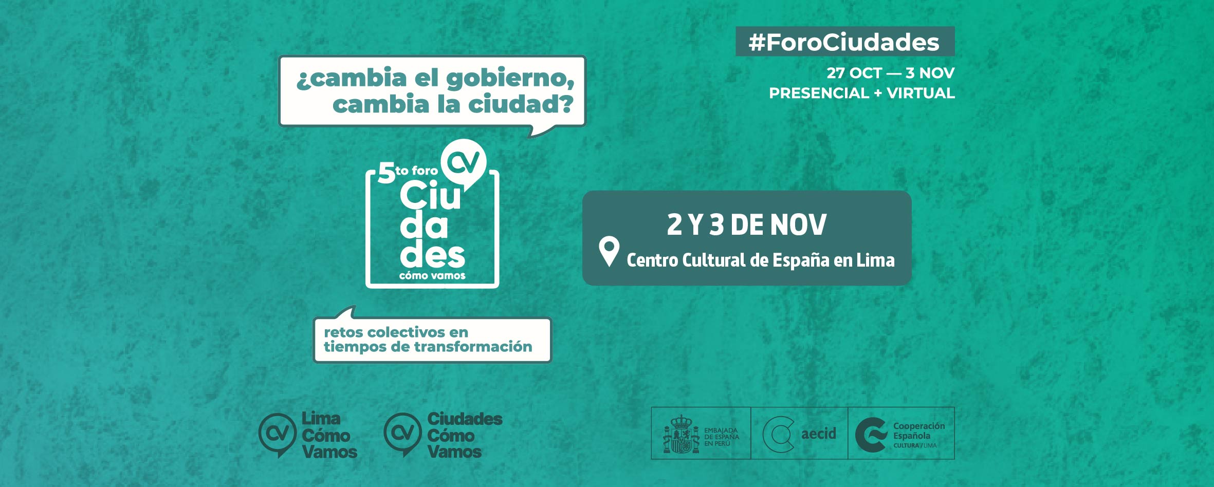 V Foro Ciudades Cmo Vamos