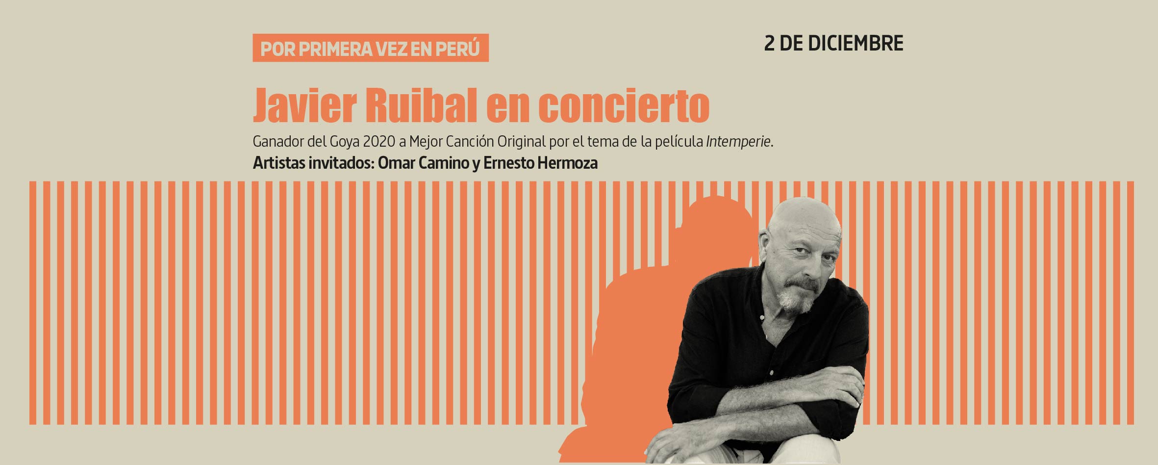 Javier Ruibal por primera vez en Per
