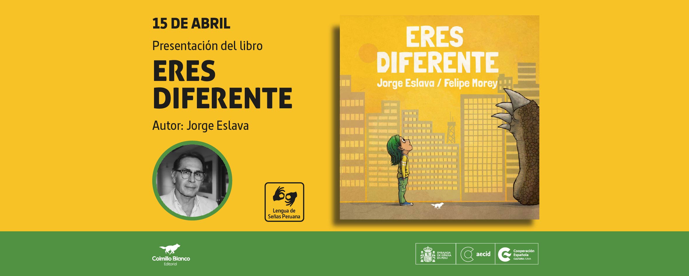 Editorial Colmillo Blanco presenta Eres diferente