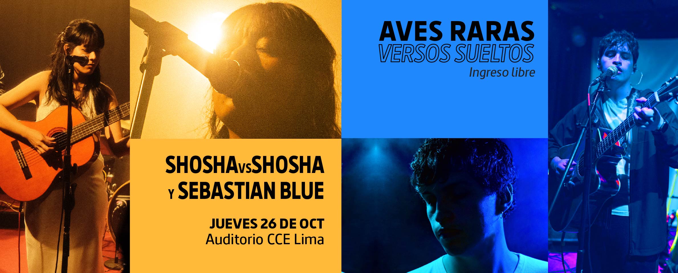 Aves Raras Versos Sueltos ShoshavsShosha y Sebastian Blue