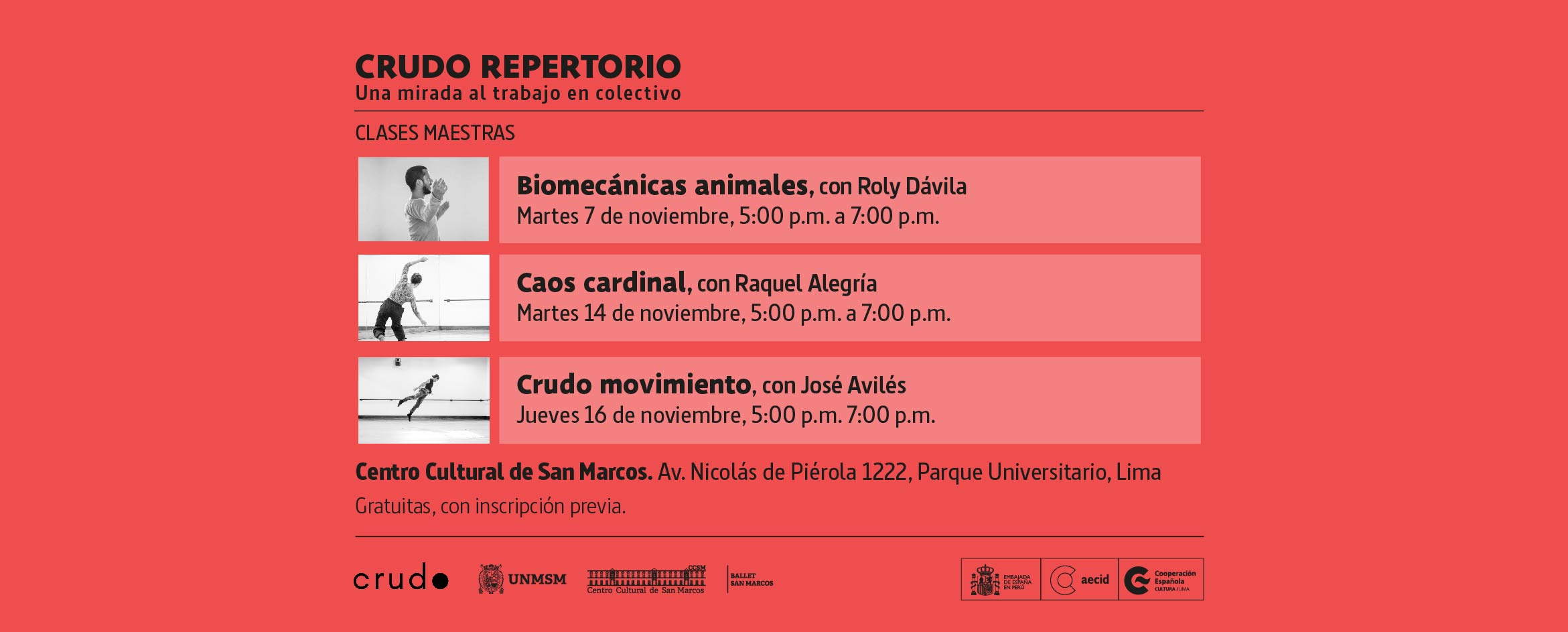 CRUDO Repertorio clases maestras