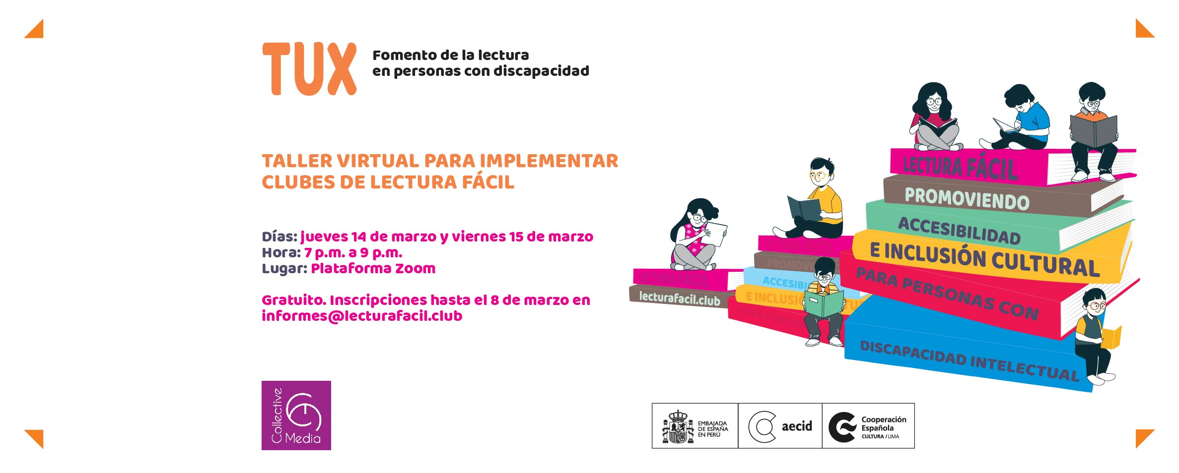 Seleccionados para el taller de clubes de lectura fcil