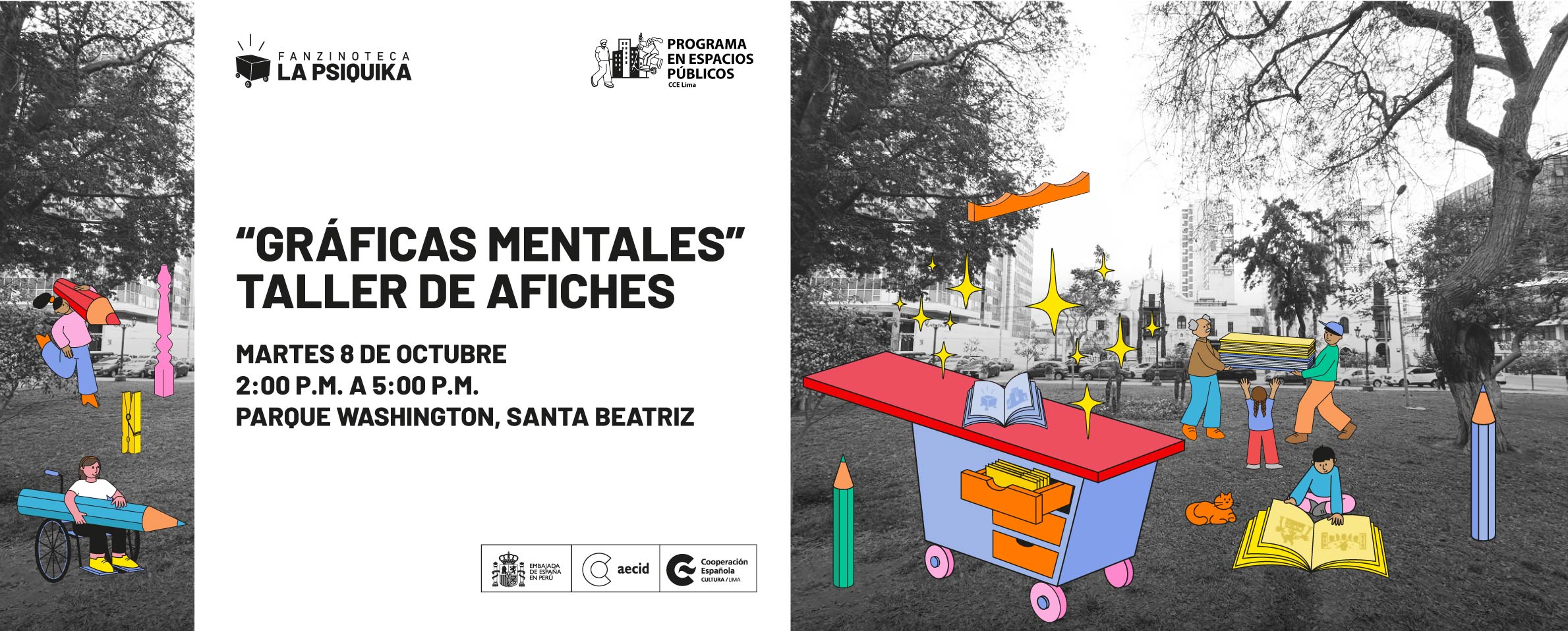 Fanzinoteca La Psquika Taller de afiches